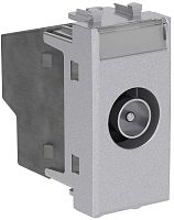 Розетка TV Оконечная модульная DKC Avanti 1-м. 1 мод. закаленная сталь картинка